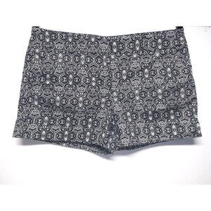 7th Avenue Suiting Collection Womens Shorts Black & White Size 18 New York & Co